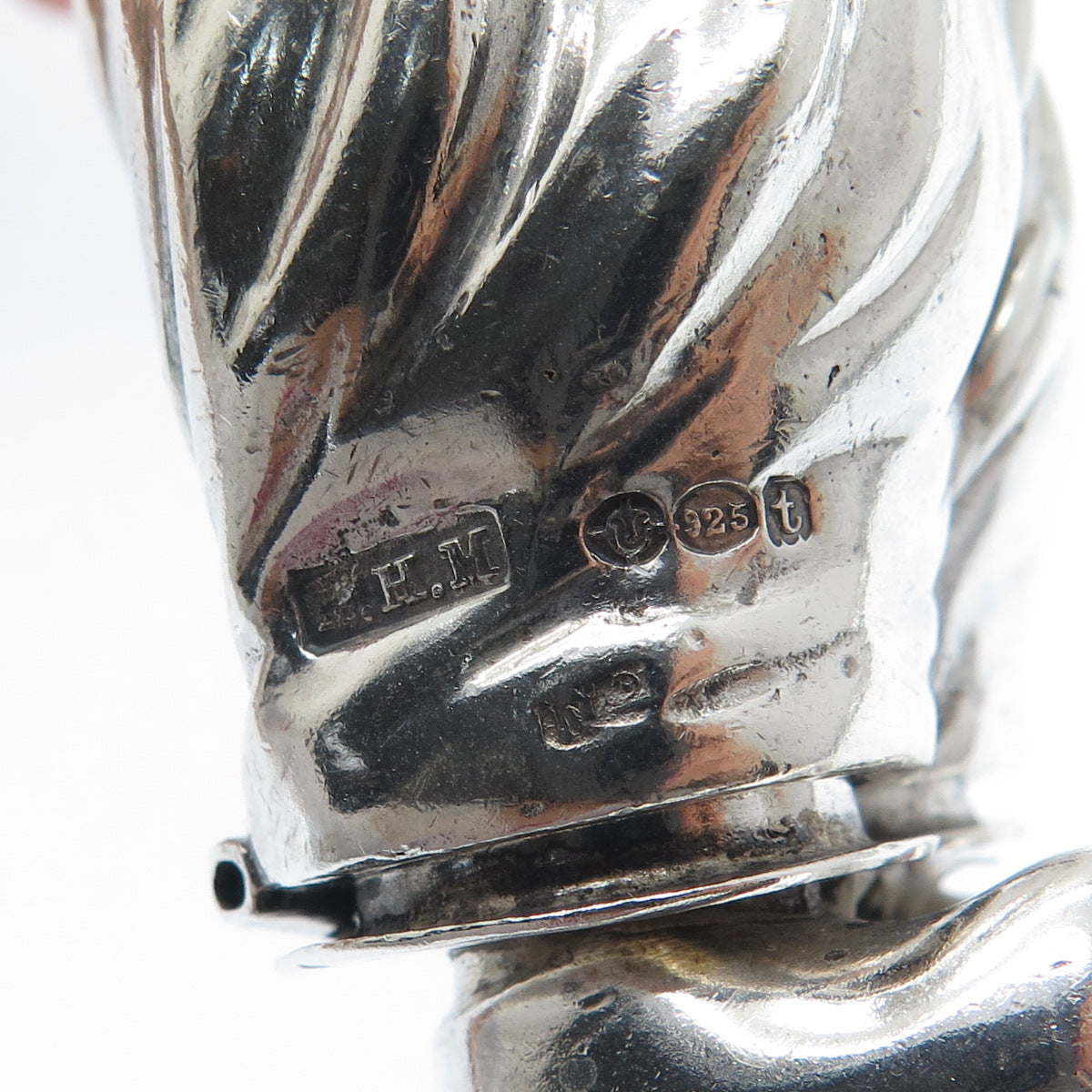BERTHOLD HERMANN MULLER 925 Sterling Antique 1914 Dutch Boy Salt / Pepper Shaker