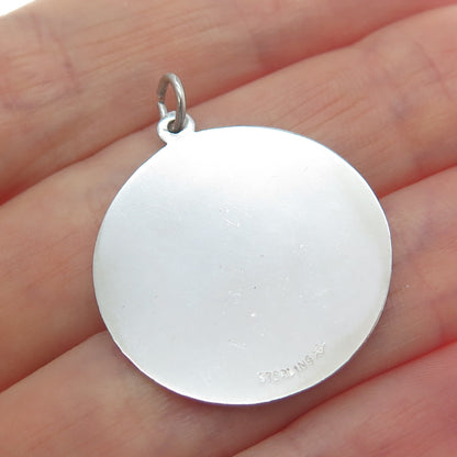 GRIFFITH & SONS CO 925 Sterling Silver Vintage 25 Anniversary Charm Pendant