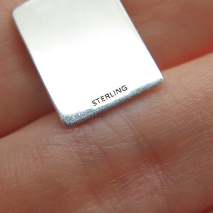 925 Sterling Silver Red Enamel Give Me Minimalist Charm Pendant