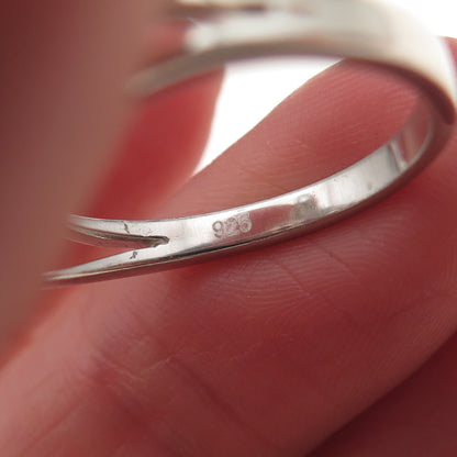 925 Sterling Silver Vintage Celtic Knot & Heart Ring Size 9.75
