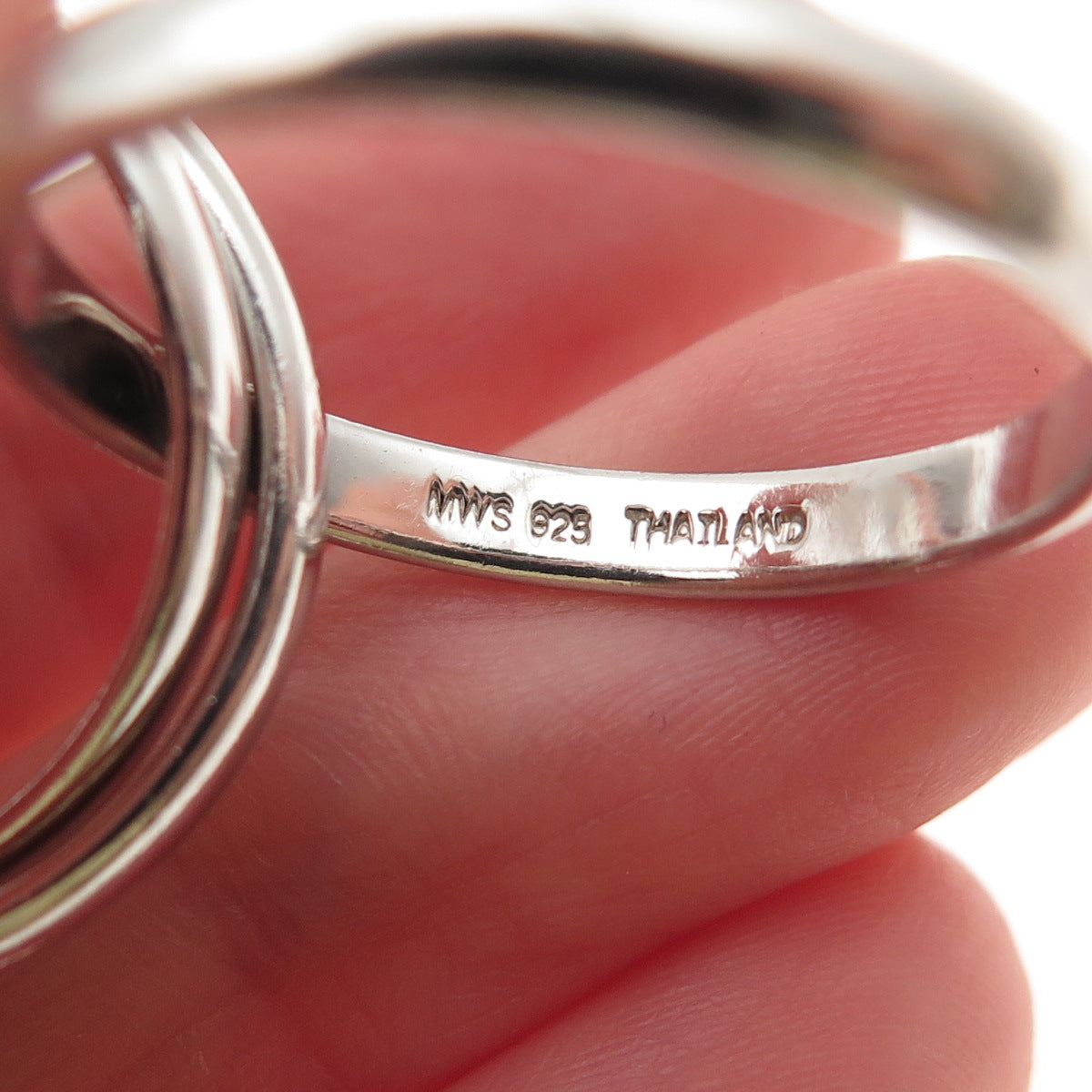 Mark Wasserman Samara Sterling Silver Vintage Interlocked Trinity Ring Size 9