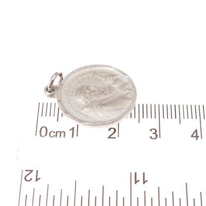 925 Sterling Filled Antique Saint Conrad of Parzham & Saint John Eudes Pendant