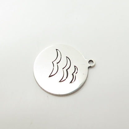 925 Sterling Silver USA Two In Town Flying Bird Charm Pendant