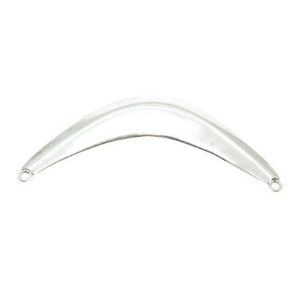 925 Sterling Silver Vintage Modernist Centerpiece Hollow Pendant