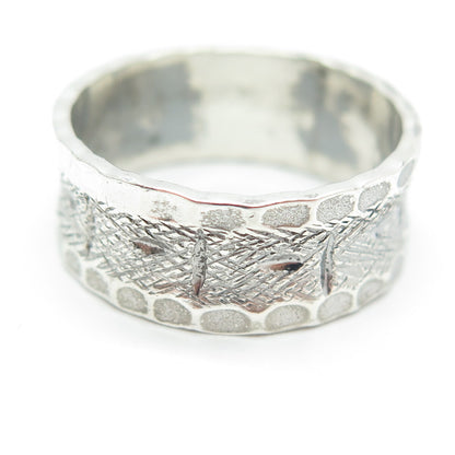 J.D. SCHLANG CO. 925 Sterling Silver Antique Art Deco Band Ring Size 10