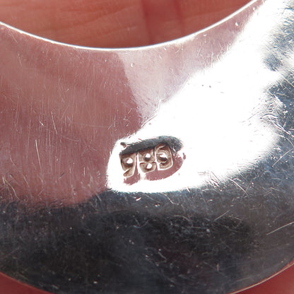 980 Silver Vintage Real Lapis Modernist Centerpiece Part of Necklace 12"