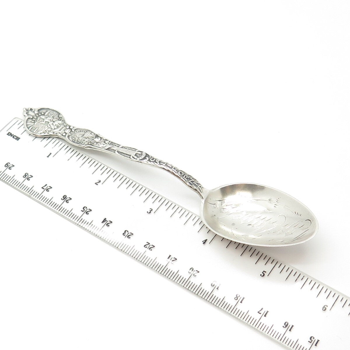 925 Sterling Silver Antique Joseph Mayer Bros Eureka CA States & Cities Spoon