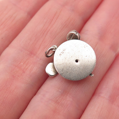 925 Sterling Silver Antique Art Deco Hello Rotary Phone 3D Mini Charm Pendant
