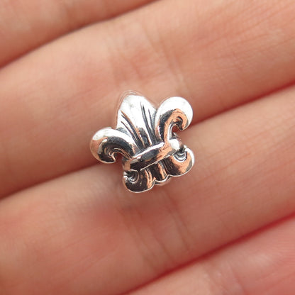 CHAMILIA 925 Sterling Silver Fleur de Lis Slide Bead Charm