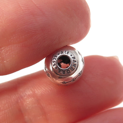 Pandora 925 Sterling Silver C Z Essence Collection Trust Slide Bead Charm
