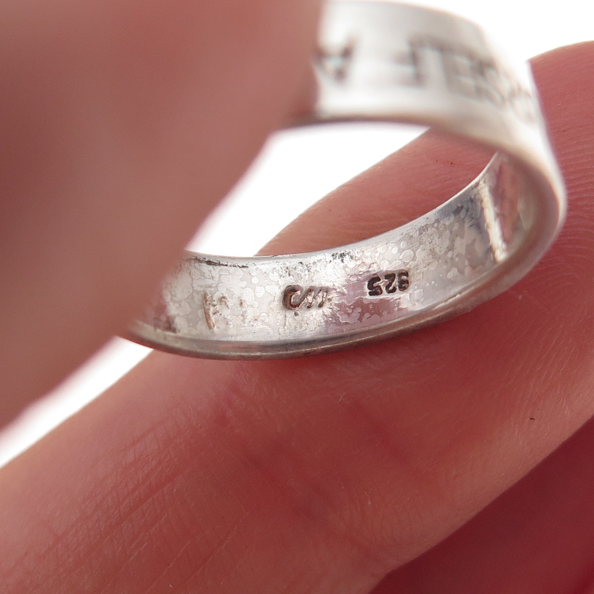 C. Winston Sterling Vintage Believe in Yourself & Magic Will Happen Ring Size 6