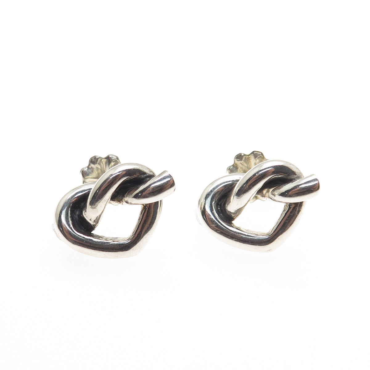MMA Metropolitan Museum of Art 925 Sterling Silver Vintage Heart Knot Earrings