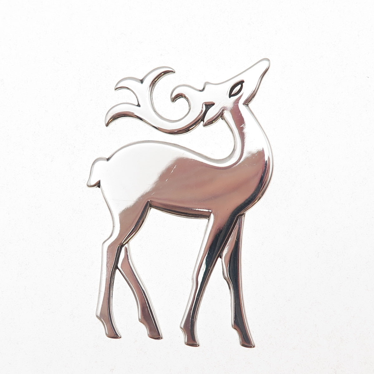 James Avery 925 Sterling Silver Vintage Reindeer Pin Brooch