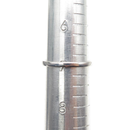 850 Silver Round-Cut Swarovski Crystal Stackable Band Ring Size 7