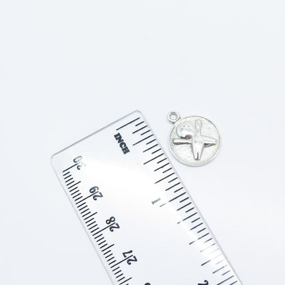 925 Sterling Silver Vintage Bowling For Good Luck Charm Pendant
