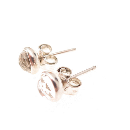 Pandora 925 Sterling Silver Clear Crystal April Birthstone Droplet Stud Earrings