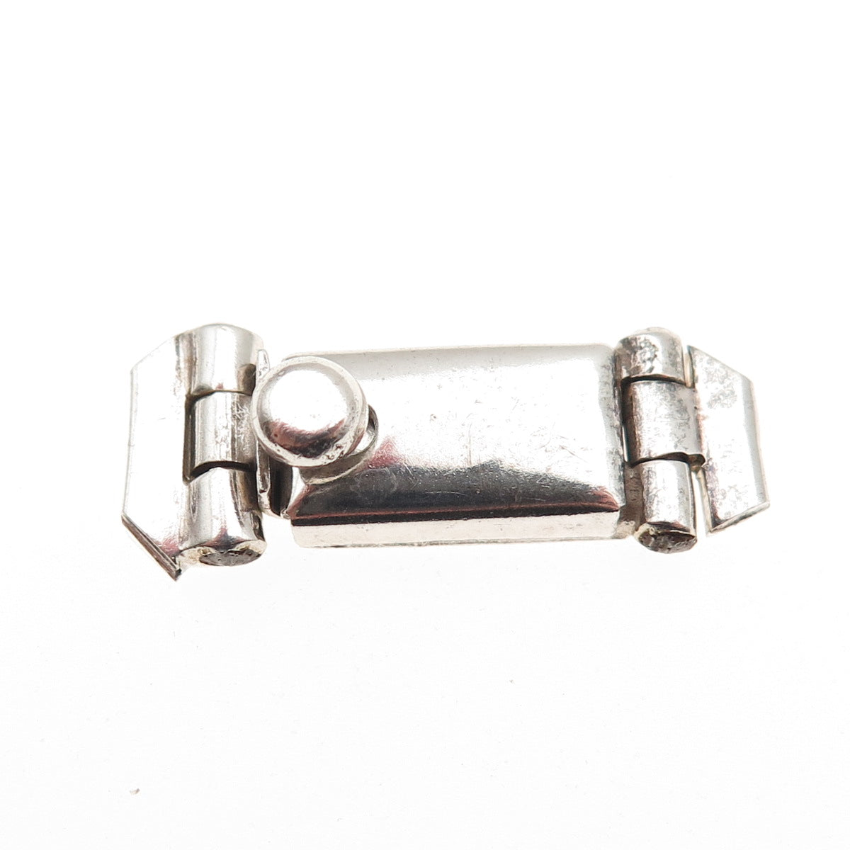 925 Sterling Silver Vintage Mexico Bracelet / Necklace Box Lock Clasp