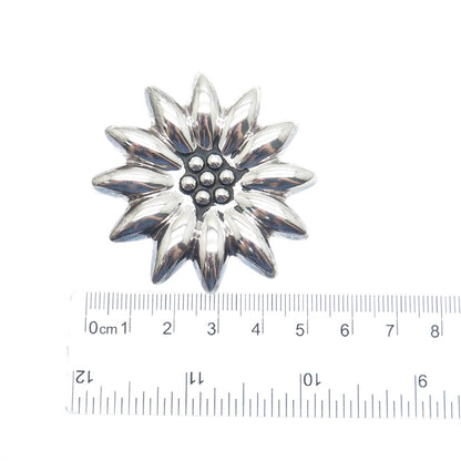 MWS Mark Wasserman Samara 925 Sterling Silver Vintage Mexico Flower Pin Pendant