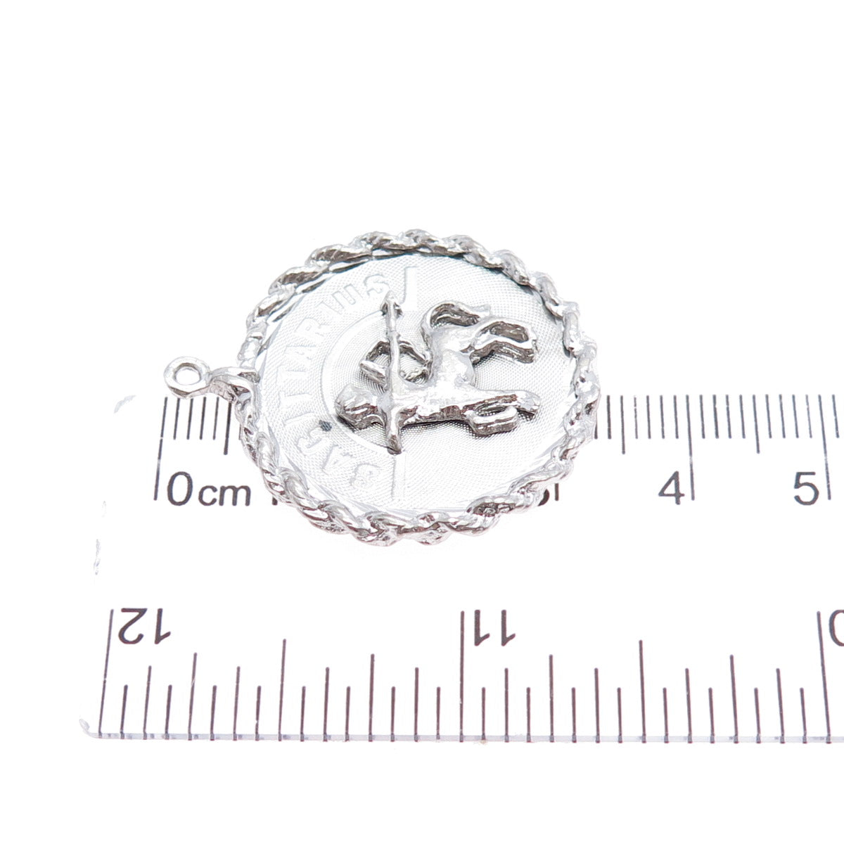 925 Sterling Silver Vintage Sagittarius Zodiac Sign Charm Pendant