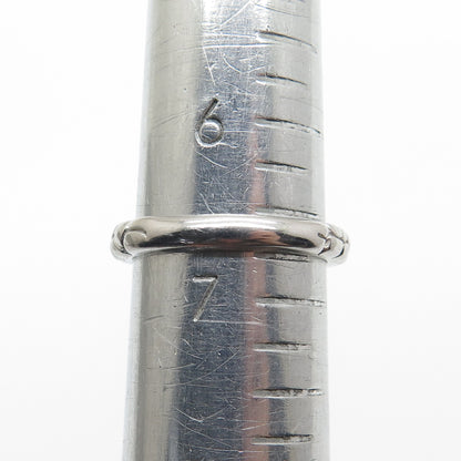 925 Sterling Silver Dragon Skin Band Ring Size 6.75