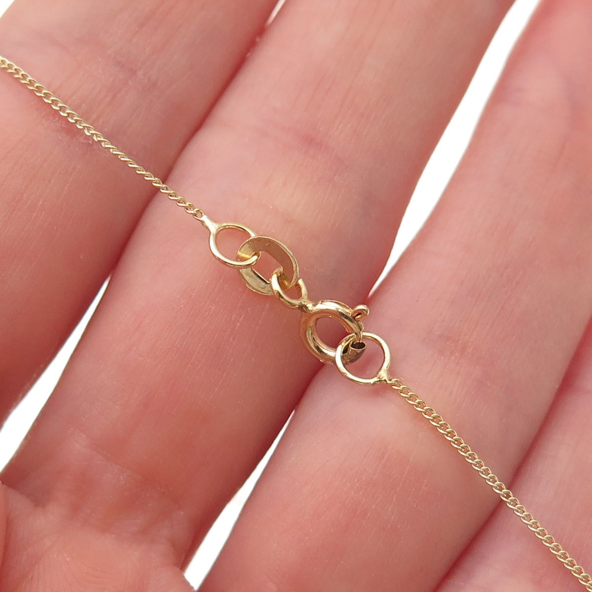 Chuck Clemency 925 Sterling Gold Plated Real Tanzanite Topaz Chain Necklace 20"