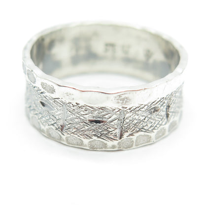 J.D. SCHLANG CO. 925 Sterling Silver Antique Art Deco Band Ring Size 10