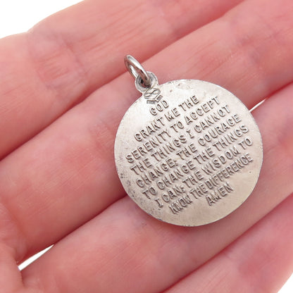 Atelier 925 Sterling Silver Vintage Prayer Hands Religious Charm Pendant