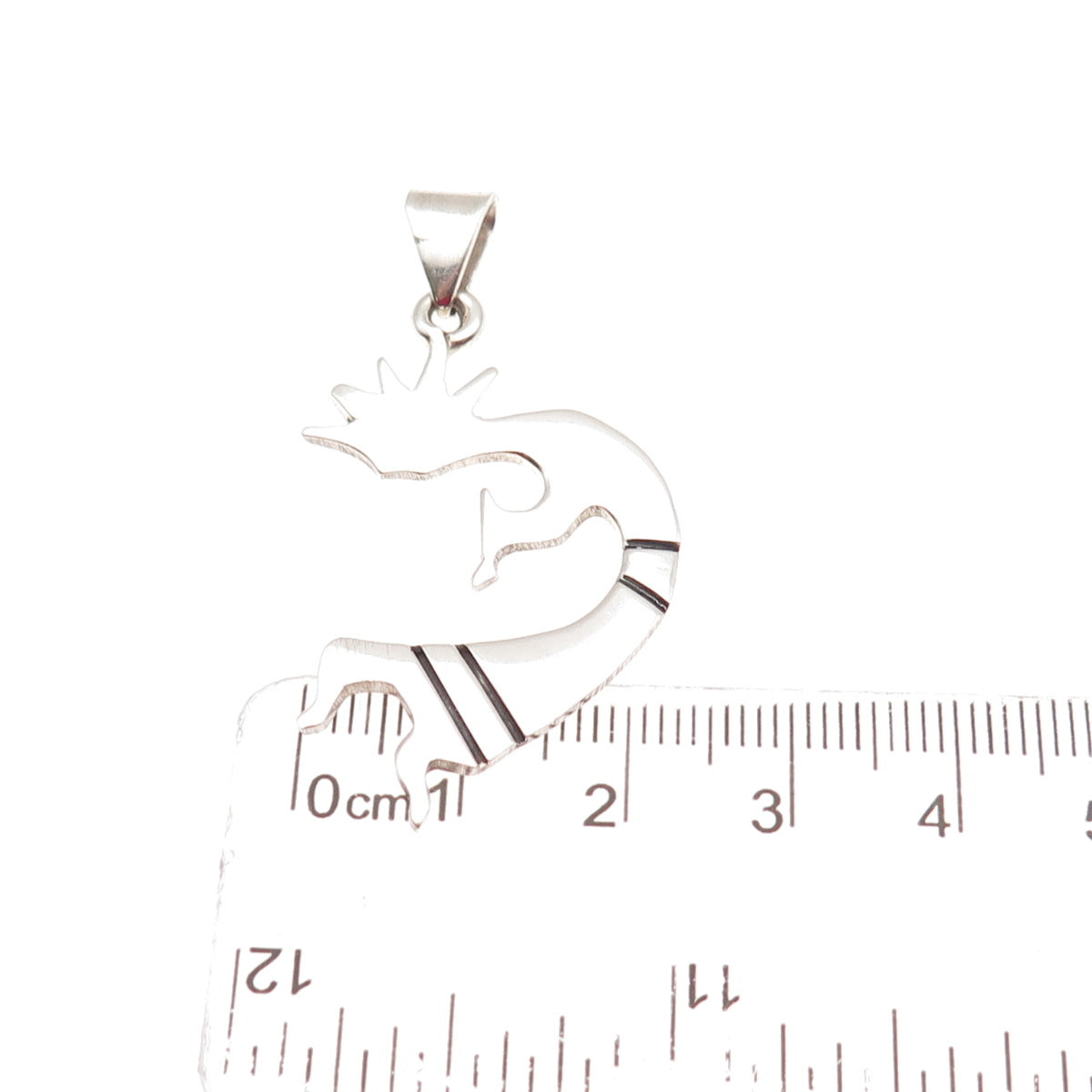 Old Pawn 925 Sterling Silver Vintage Southwestern Kokopelli Tribal Charm Pendant