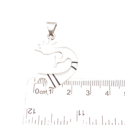 Old Pawn 925 Sterling Silver Vintage Southwestern Kokopelli Tribal Charm Pendant