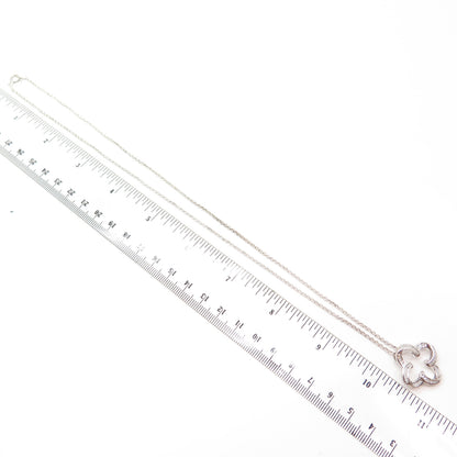 925 Sterling Silver C Z Rolo Chain Necklace 20"