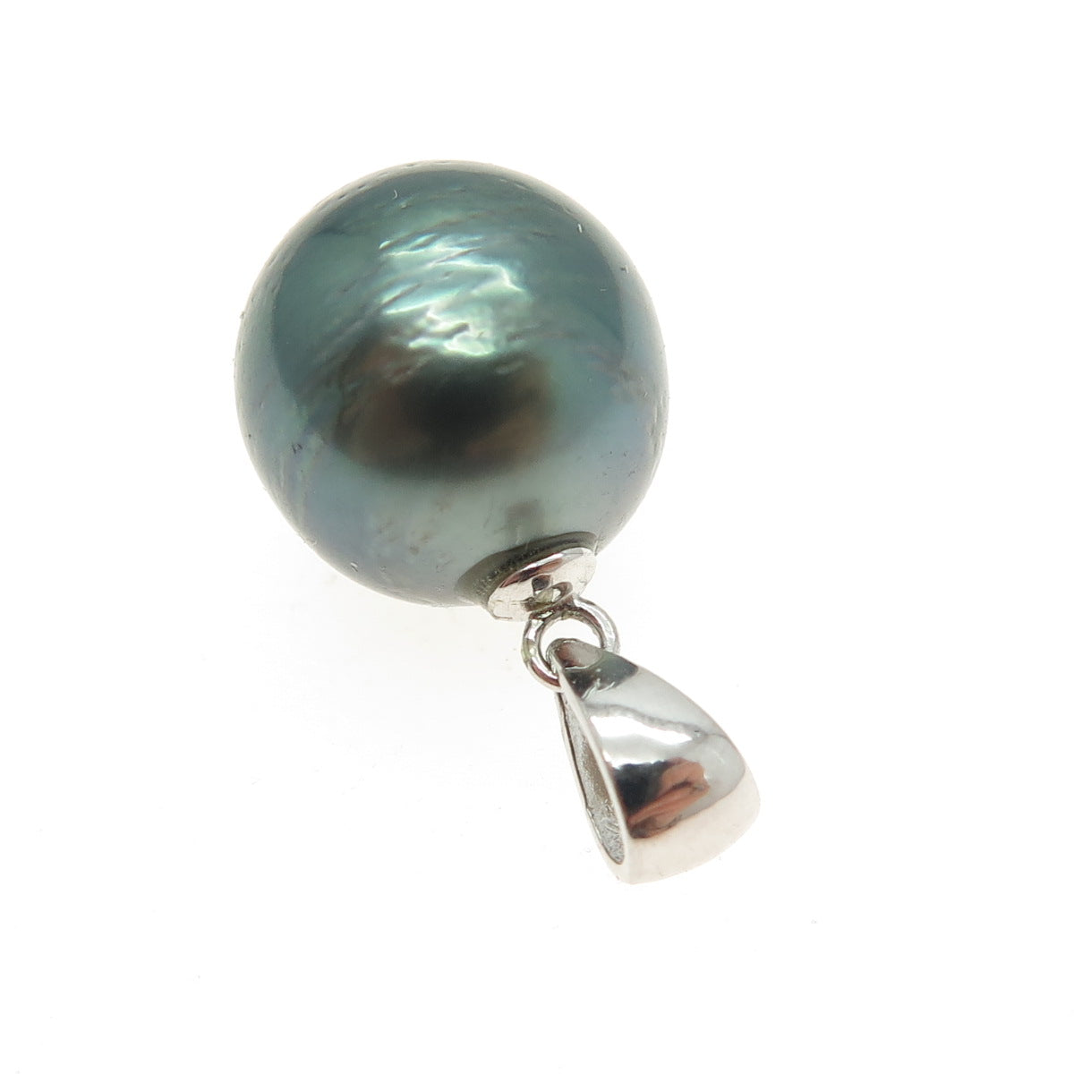 925 Sterling Silver Real Tahitian Pearl Minimalist Pendant