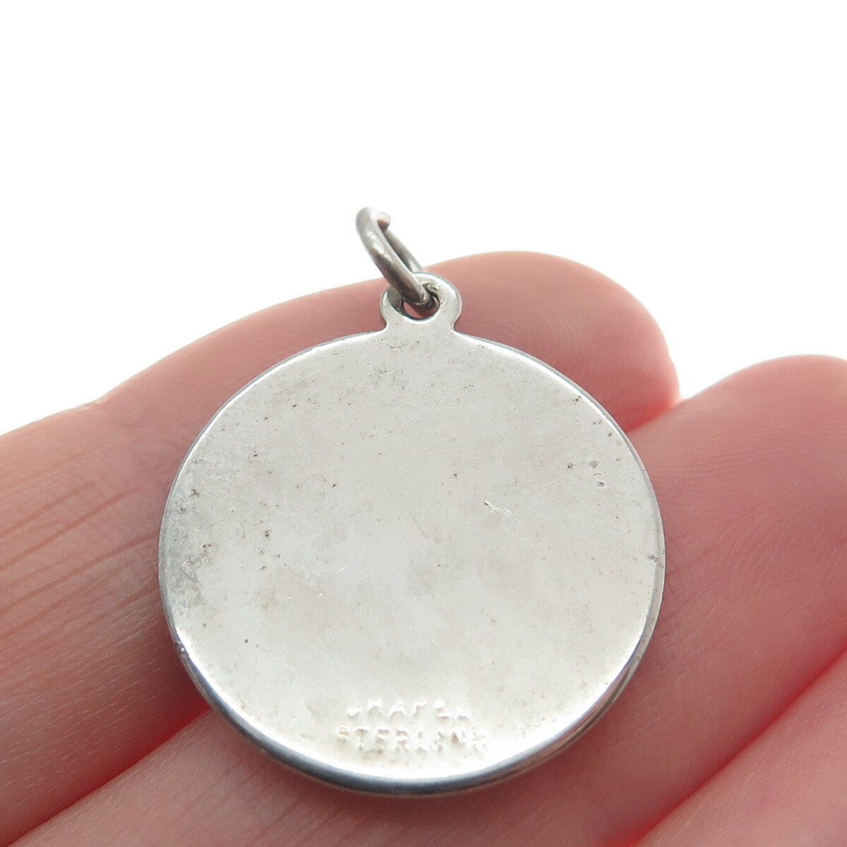 CHAPEL 925 Sterling Silver Vintage St. Christopher Religious Pendant
