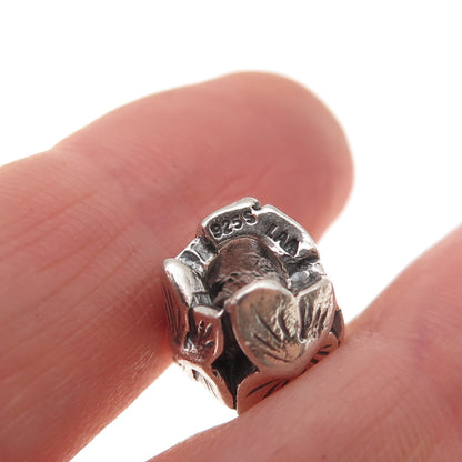 Trollbeads LAA 925 Sterling Silver Butterfly Slide Bead Charm