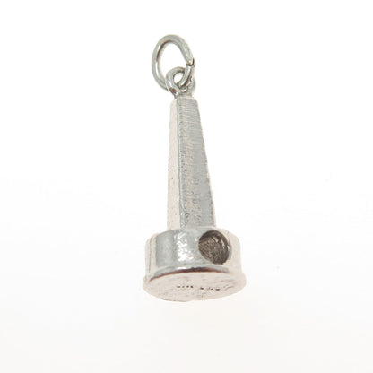 925 Sterling Silver Vintage Washington Monument 3D Pendant