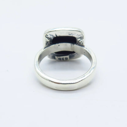 925 Sterling Silver Vintage Wicker Ring Size 6.5