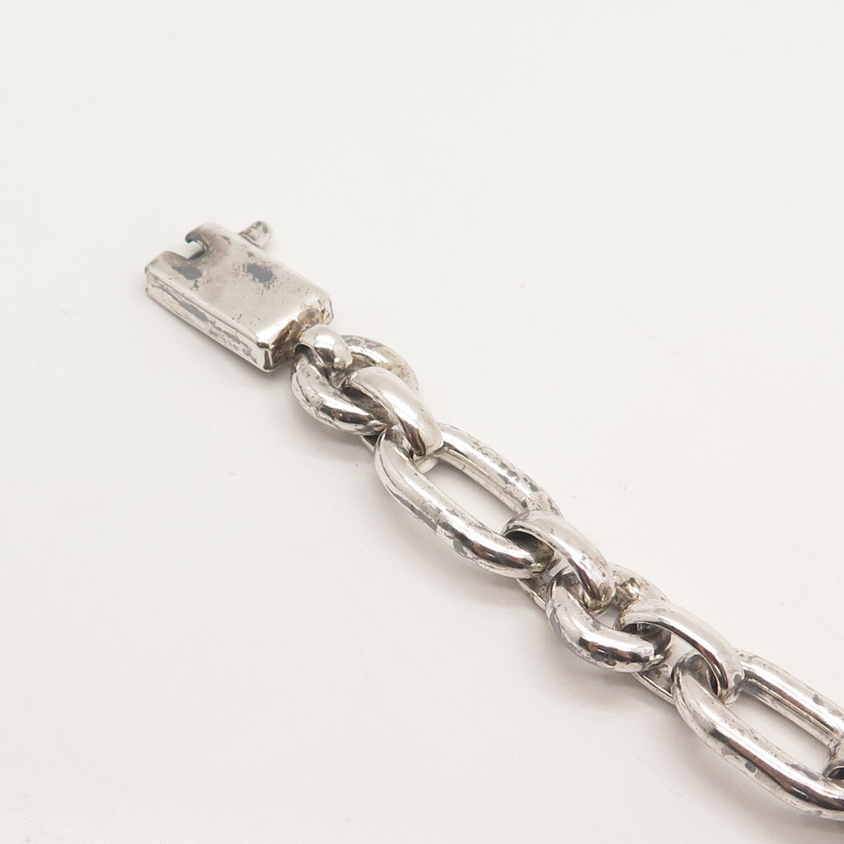 925 Sterling Silver Vintage Zina Rolo Link Bracelet 6.75"
