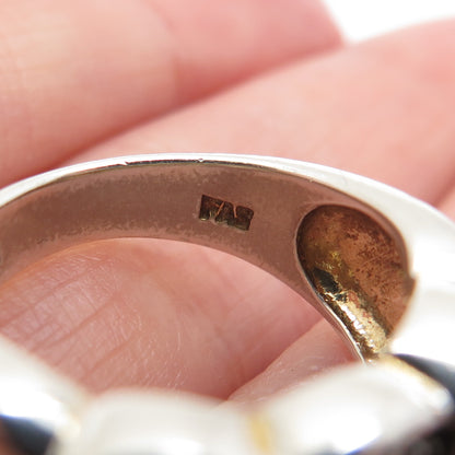 925 Sterling Silver Real Round-Cut Cognac Diamond Ring Size 5