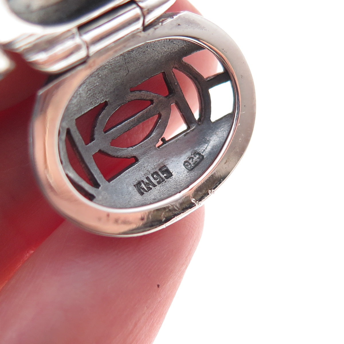 Kit Heath 925 Sterling Silver Vintage 1995 Celtic Locket Charm Pendant