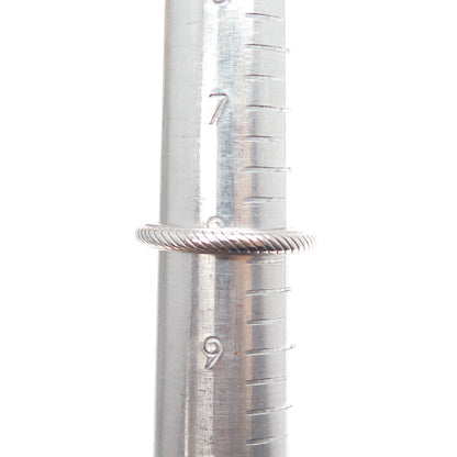 JUDITH RIPKA 925 Sterling Silver Band Ring Size 8.25