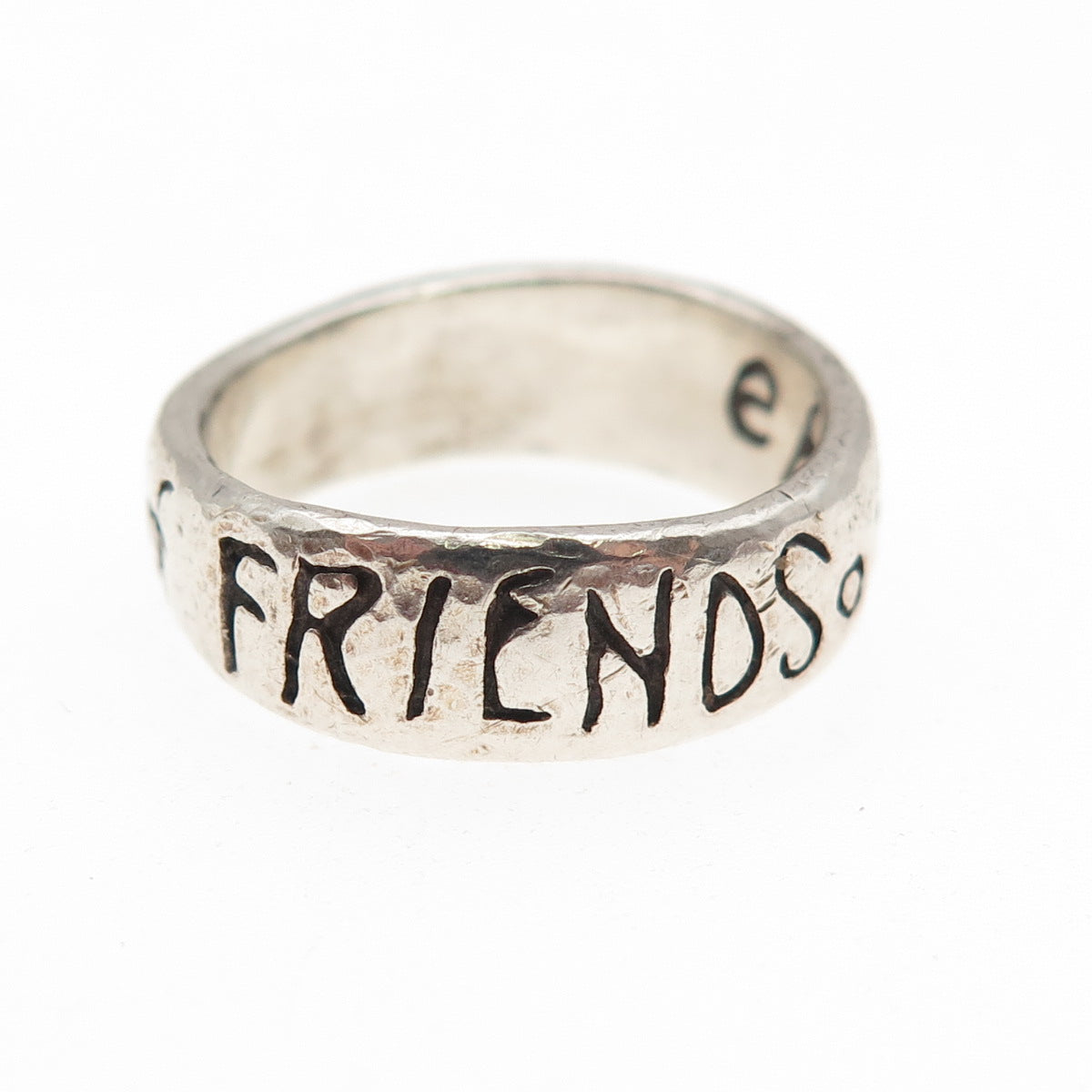 925 Sterling Vintage Ever the Best of Friends Eh Pip? David Lean Ring Size 7
