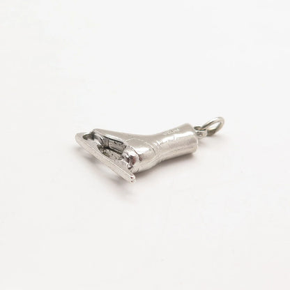 925 Sterling Silver Vintage Ice Skating Shoe Charm Pendant
