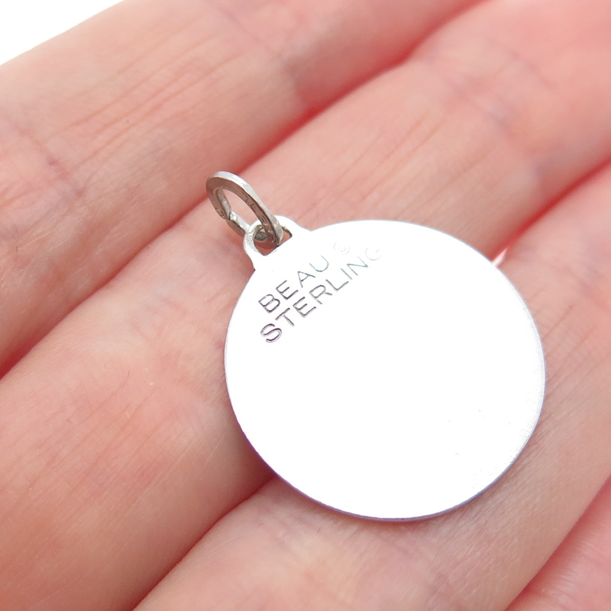 BEAU 925 Sterling Silver Vintage Graduation Day Charm Pendant