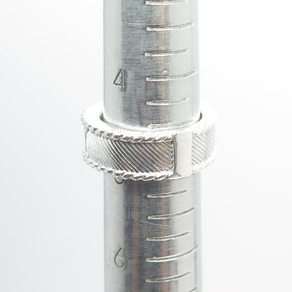 JUDUTH RIPKA 925 Sterling Silver Baguette-Cut C Z Half Eternity Ring Size 5