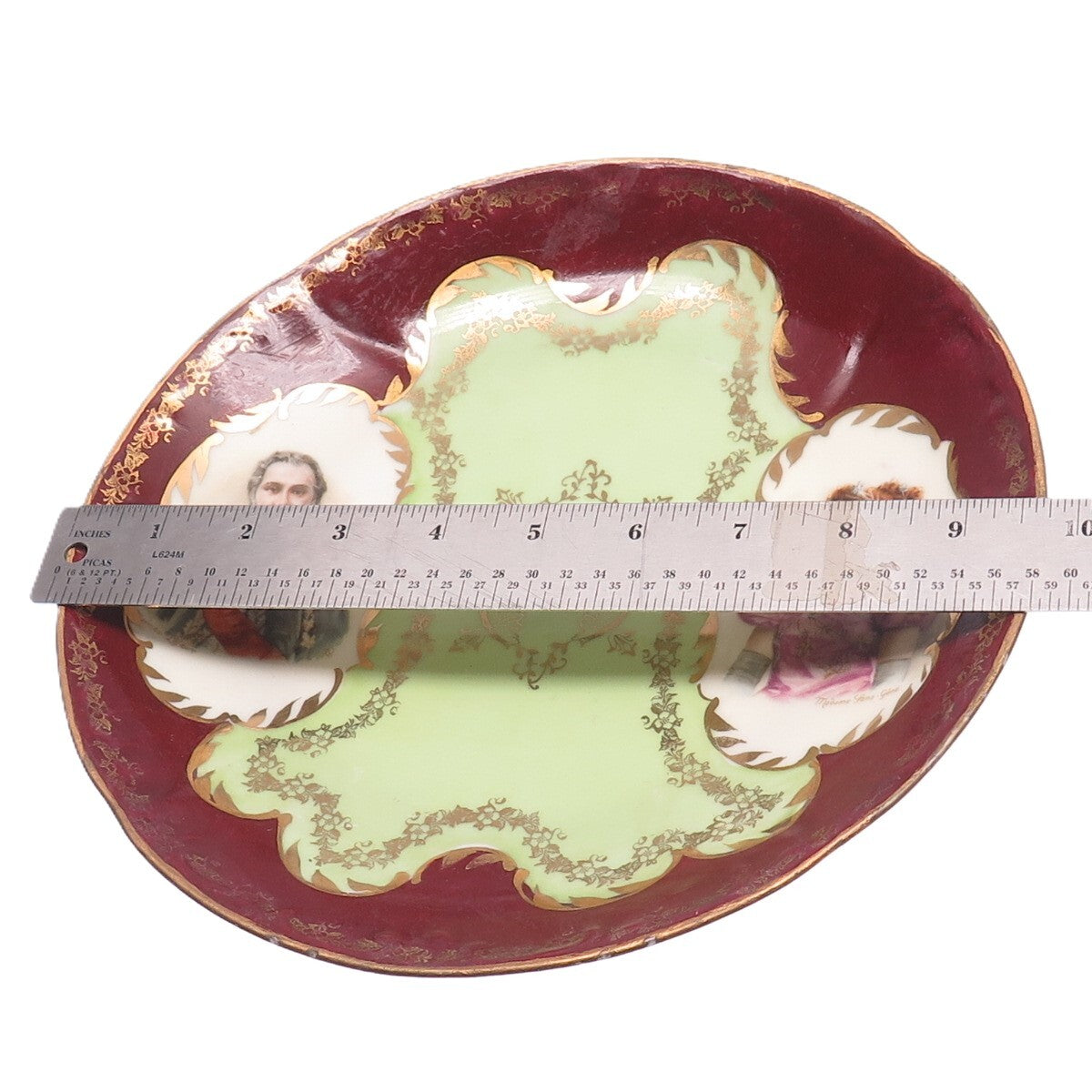 VIENNA Antique Marechal Lefebvre & Madame Sans-Gene Porcelain Cabinet Plate