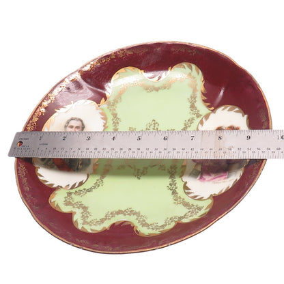 VIENNA Antique Marechal Lefebvre & Madame Sans-Gene Porcelain Cabinet Plate