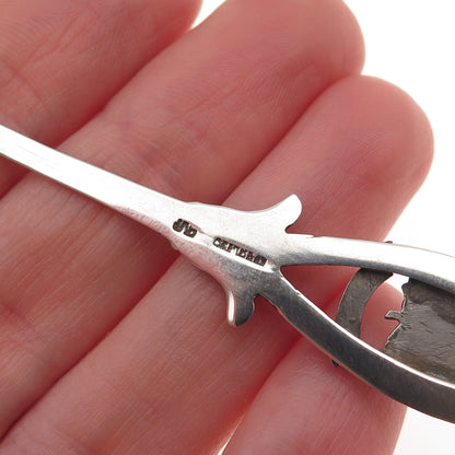 925 Sterling Silver Antique Art Deco Enamel Vancouver Canada Coffee Spoon