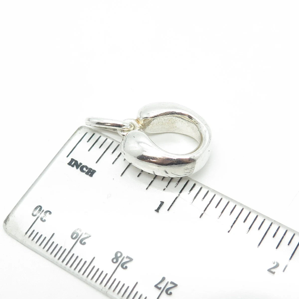 925 Sterling Silver Vintage Indaba Letter "U" Initial Pendant B37