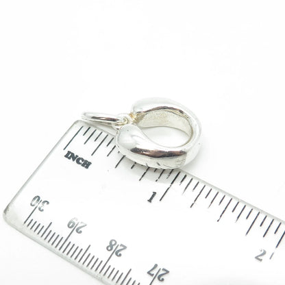 925 Sterling Silver Vintage Indaba Letter "U" Initial Pendant B37