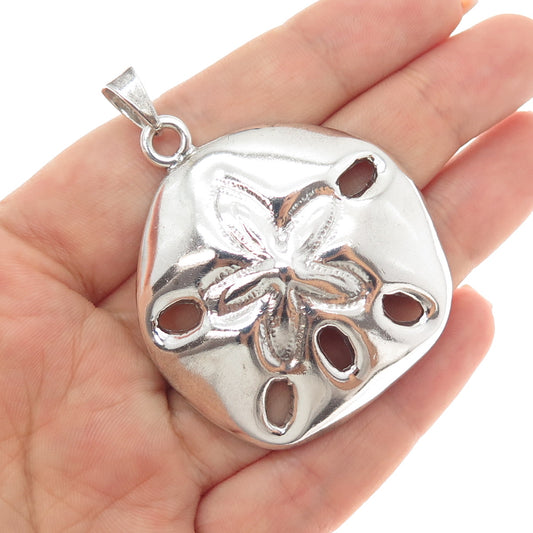 925 Sterling Silver Vintage Sand Dollar Pendant