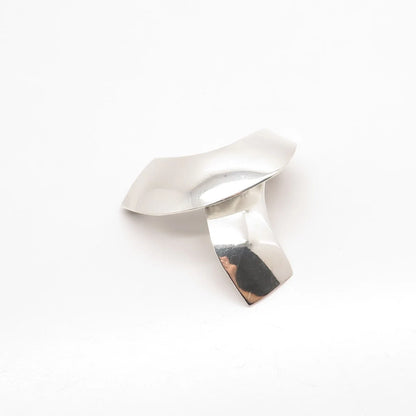 925 Sterling Silver Vintage Mexico Modernist Pin Brooch